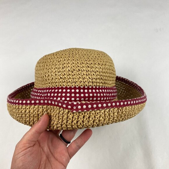 Walt Disney World Straw Hat Minnie Mouse Polka Dot - Picture 5 of 13